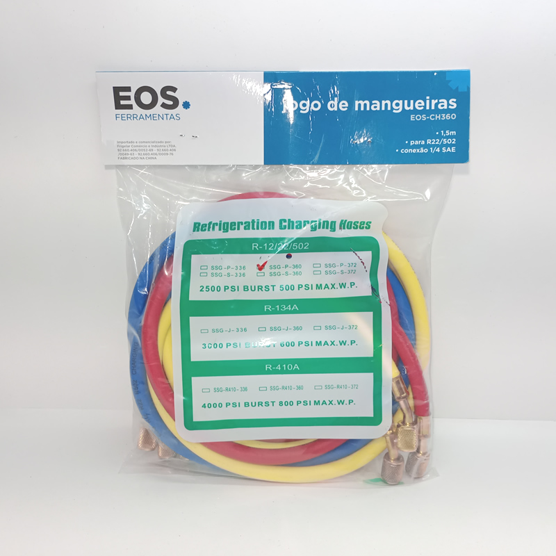 Jogo de mangueiras para Manifold - 150 centimetros R22